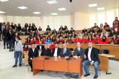 Zv. Kryetari i Gjysmëhënës së Kuqe Turke, Ismail Hakkı Turunç, vizitë në Universitetin e Elbasanit ,UNIEL