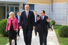 Prime Minister Edi Rama visit to the University of Elbasan, Uniel