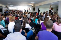 Prime Minister Sali Berisha inaugurates the Library of &quot;Alexander Xhuvani&quot; University in Elbasan, Uniel