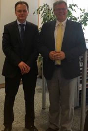 The Rector of the University of Elbasan Prof. Dr.Skender Topi meets the Rector of the Academy of Teachers&#39; Training and Training in Dillingen, Germany, Uniel