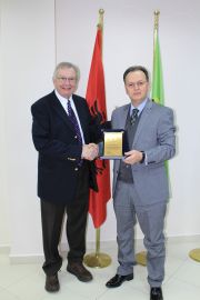 The Rector of EU Skender Topi is honored with the Telemedicine Champion Award, Uniel