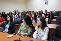 Meeting at the University Library on the occasion of International Book Day, Uniel